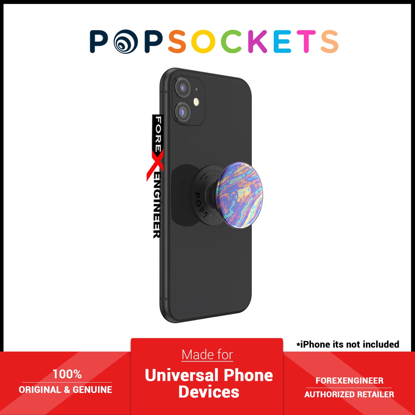 PopSockets PopGrip Swappable Premium - Oil Slick (Barcode: 840173704776 )