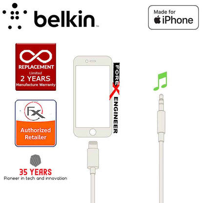 Belkin 3.5mm Audio Cable With Lightning Connector - MFi-Certified Lightning to Aux Cable for iPhone - Black - Forexengineer-malaysia