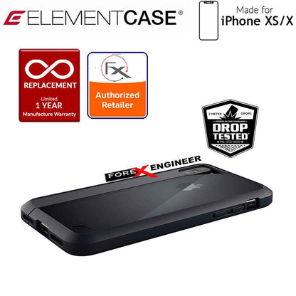 [RACKV2_CLEARANCE] Element Case Illusion for iPhone Xs - X - Military Spec Drop Protection - Black - Forexengineer-malaysia