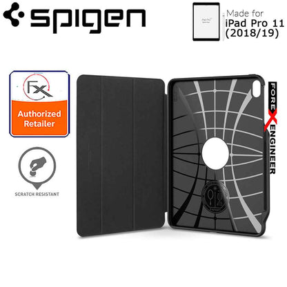 Spigen Smart Fold 2 for iPad Pro 11" (2018-19) - with build in Apple Pencil slot - Black - Forexengineer-malaysia