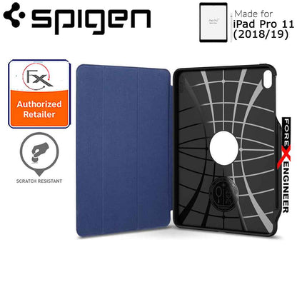 Spigen Smart Fold 2 for iPad Pro 11" (2018-19) - with build in Apple Pencil slot - Blue - Forexengineer-malaysia