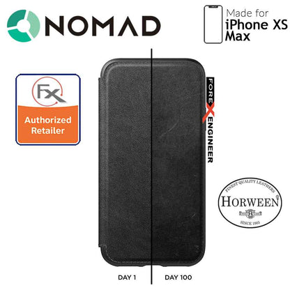 Nomad Leather Folio Case for iPhone Xs Max - Black - Forexengineer-malaysia