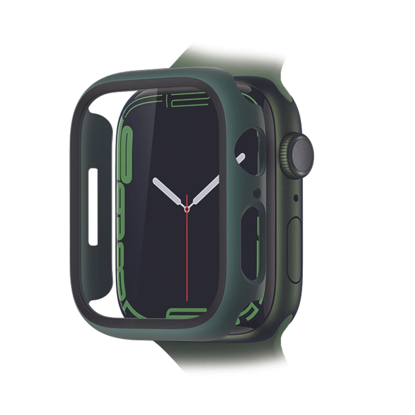 AMAZINGthing Marsix Case for Apple Watch Series 7 ( 45mm ) - Drop Proof - Dark Green (Barcode: 4892878069670 )