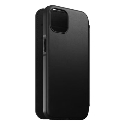 [ONLINE EXCLUSIVE] Nomad Modern Leather Folio Rugged Case for iPhone 13 6.1" 5G - MagSafe Compatible - Black (Barcode: 856500010779 ) - Forexengineer-malaysia