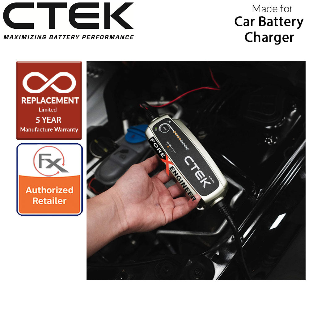 CTEK - MXS 5.0 Smart Battery Charger with 5 Years Warranty