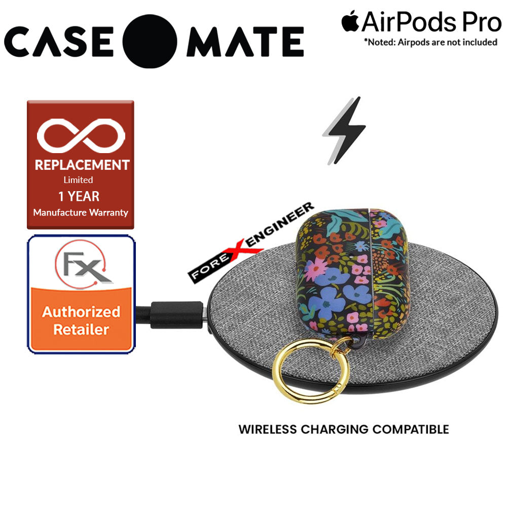 Case Mate Rifle Paper for Airpods Pro - Meadow with Gold Circular Ring ( Barcode : 846127191128 )