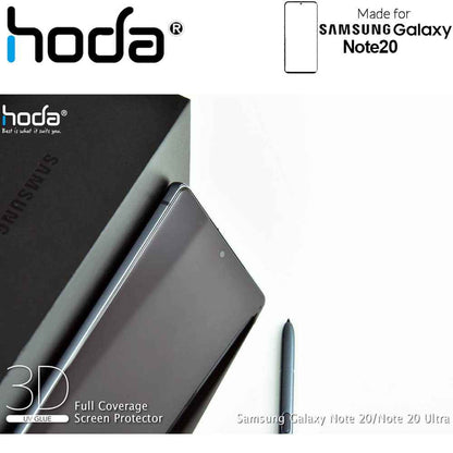 Hoda Screen Protector for Samsung Galaxy Note 20 - 3D Full UV Glue Tempered Glass ( Light INCLUDED) ( Barcode: 4713381517970+4713381516256 )