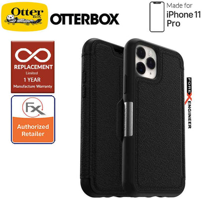 Otterbox Strada for iPhone 11 Pro - Leather Folio Case - Shadow Black Color