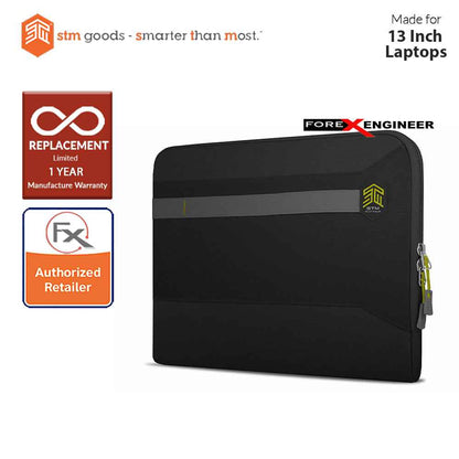 STM Summary Laptop Sleeve 13 inch - Black (Barcode : 640947795043)
