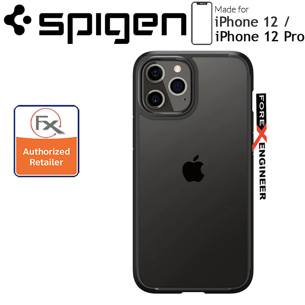 Spigen Ultra Hybrid for iPhone 12 - 12 Pro 6.1" - Matte Black ( Barcode : 8809710756519 )