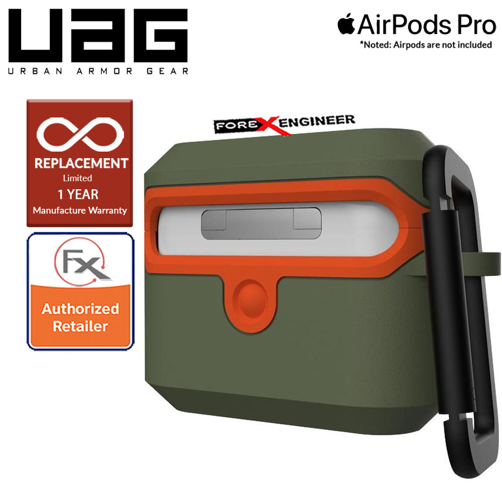 UAG Hardcase V2 for Airpods Pro  - Olive-Orange (Barcode : 812451035506 )