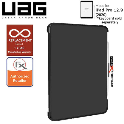UAG Scout Series for iPad Pro 12.9 inch - 12.9" 4th Gen 2020 - Compatible with Smart Keyboard Folio - Black Color ( Barcode: 812451034851 )