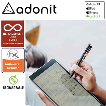 Adonit Dash 3 Fine Point Stylus for all iPad, iPhone, and Android - Black - Forexengineer-malaysia