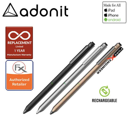 Adonit Dash 3 Fine Point Stylus for all iPad, iPhone, and Android - Black - Forexengineer-malaysia