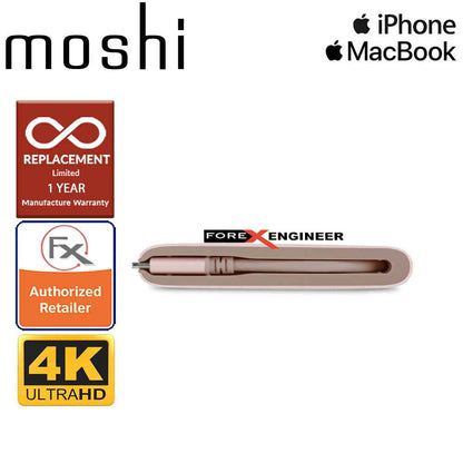 Moshi USB-C Multiport Adapter 3-in-1 hub ( USB-C - HDMI - Micro USB ) - Golden Rose - Forexengineer-malaysia
