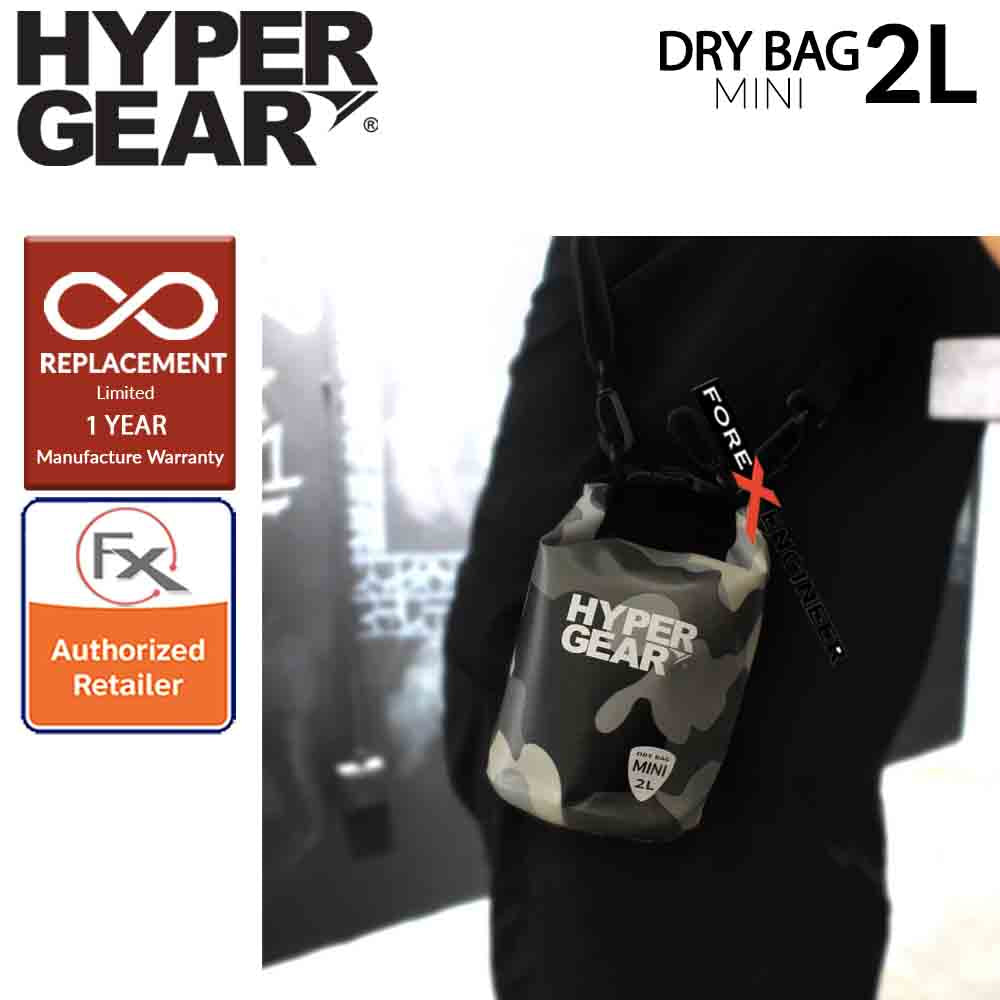 HyperGear Dry Bag Mini 2L - Camouflage Grey Alpha