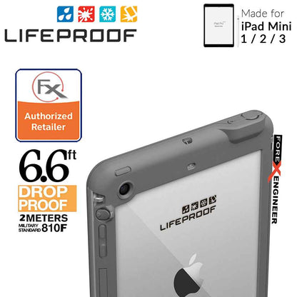 Lifeproof Nuud for iPad Mini 3 - 2 - 1 - Waterproof , Shockproof , Dirtproof - Avalanche White [CLEARANCE - NO WARRANTY] - Forexengineer-malaysia
