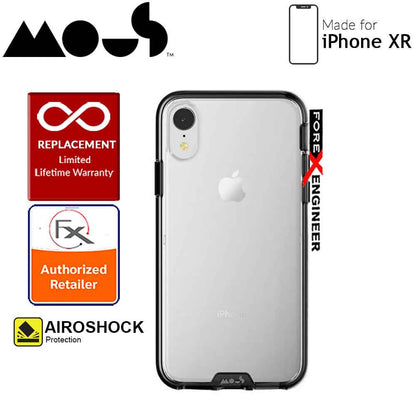 Mous Clarity Case for iPhone XR - Air Shock High Impact Material - Clarity Black - Forexengineer-malaysia