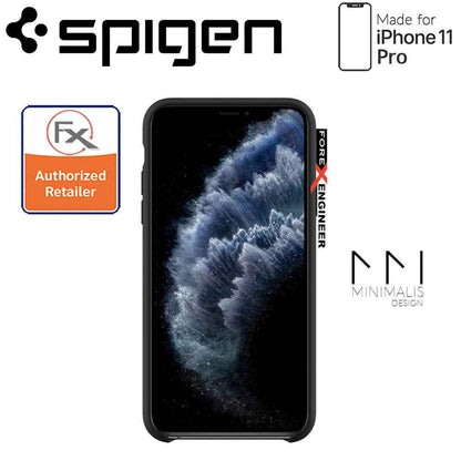 Spigen Silicone Fit for iPhone 11 Pro - Black