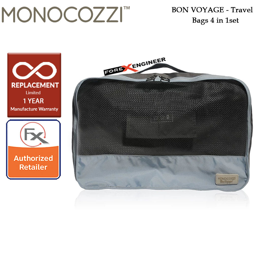 Monocozzi Bon Voyage Travel Bags 4 in 1 Set - Black color