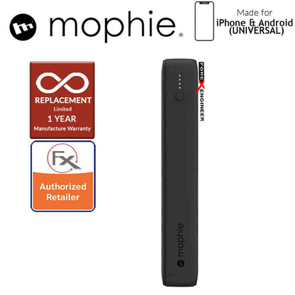Mophie Powerstation 10,000mAh Power Bank for Smartphones, Tablets & USB Devices (Fabric Design) - Black - Forexengineer-malaysia