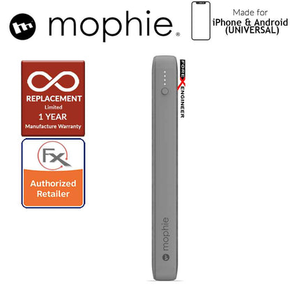 Mophie Powerstation 10,000mAh Power Bank for Smartphones, Tablets & USB Devices (Fabric Design) - Gray - Forexengineer-malaysia