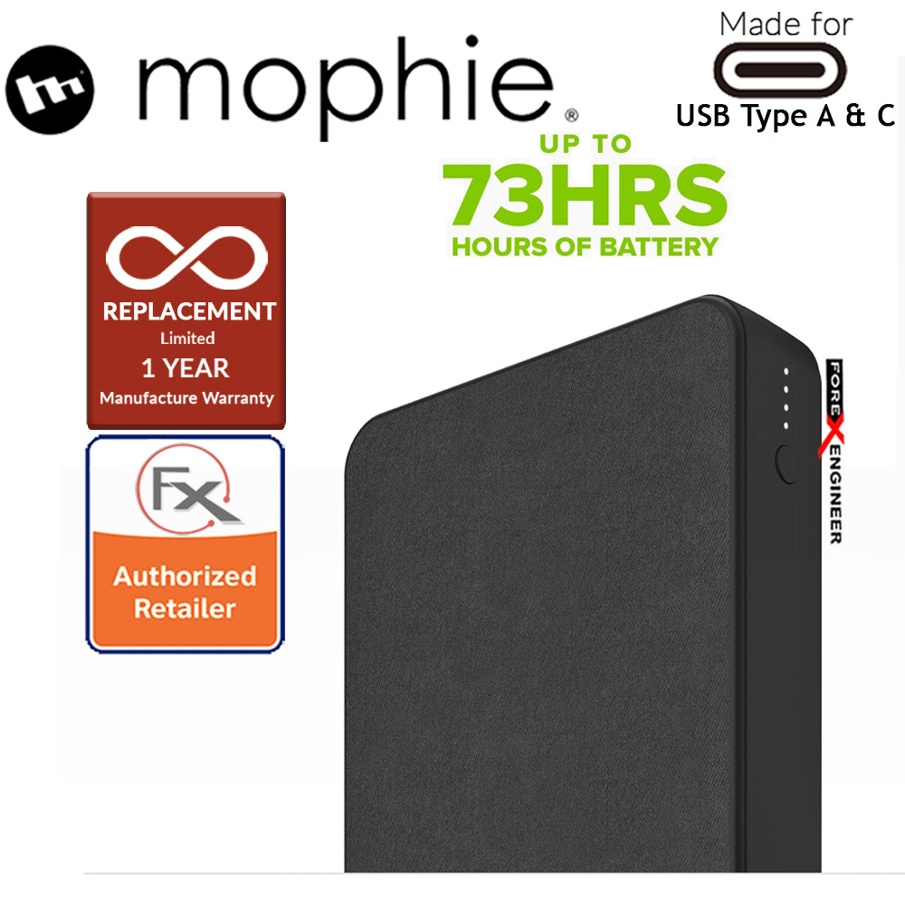Mophie Powerstation XXL 20,000mAh - Premium Fabric Finish - Black