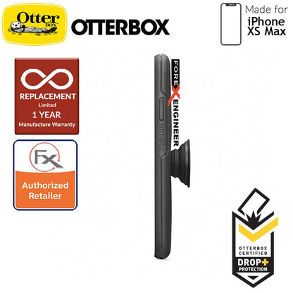 OTTER + POP Symmetry for iPhone Xs Max - Slim Protective Case with PopSockets - Black - Forexengineer-malaysia