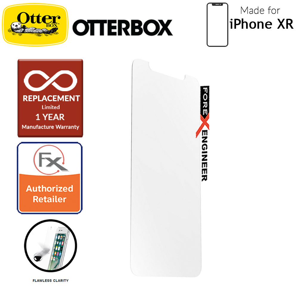 OtterBox Alpha Glass Screen Protector for iPhone XR  - Tempered Glass with Resists Scratches and Shattering - Clear