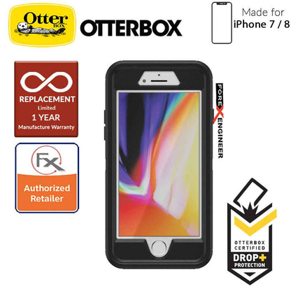 OTTER + POP Defender for iPhone 7 - 8 - Rugged Protective Case with PopSockets - Black - Forexengineer-malaysia
