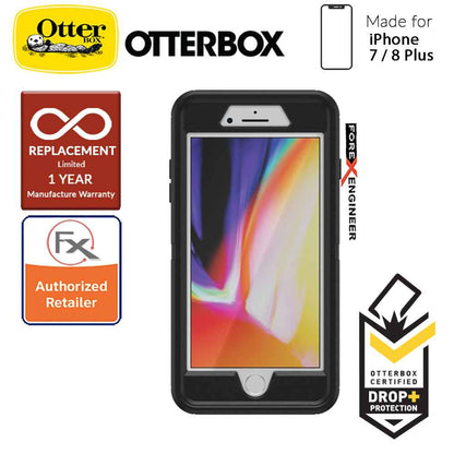 OTTER + POP Defender for iPhone 7 Plus - 8 Plus - Rugged Protective Case with PopSockets - Black - Forexengineer-malaysia