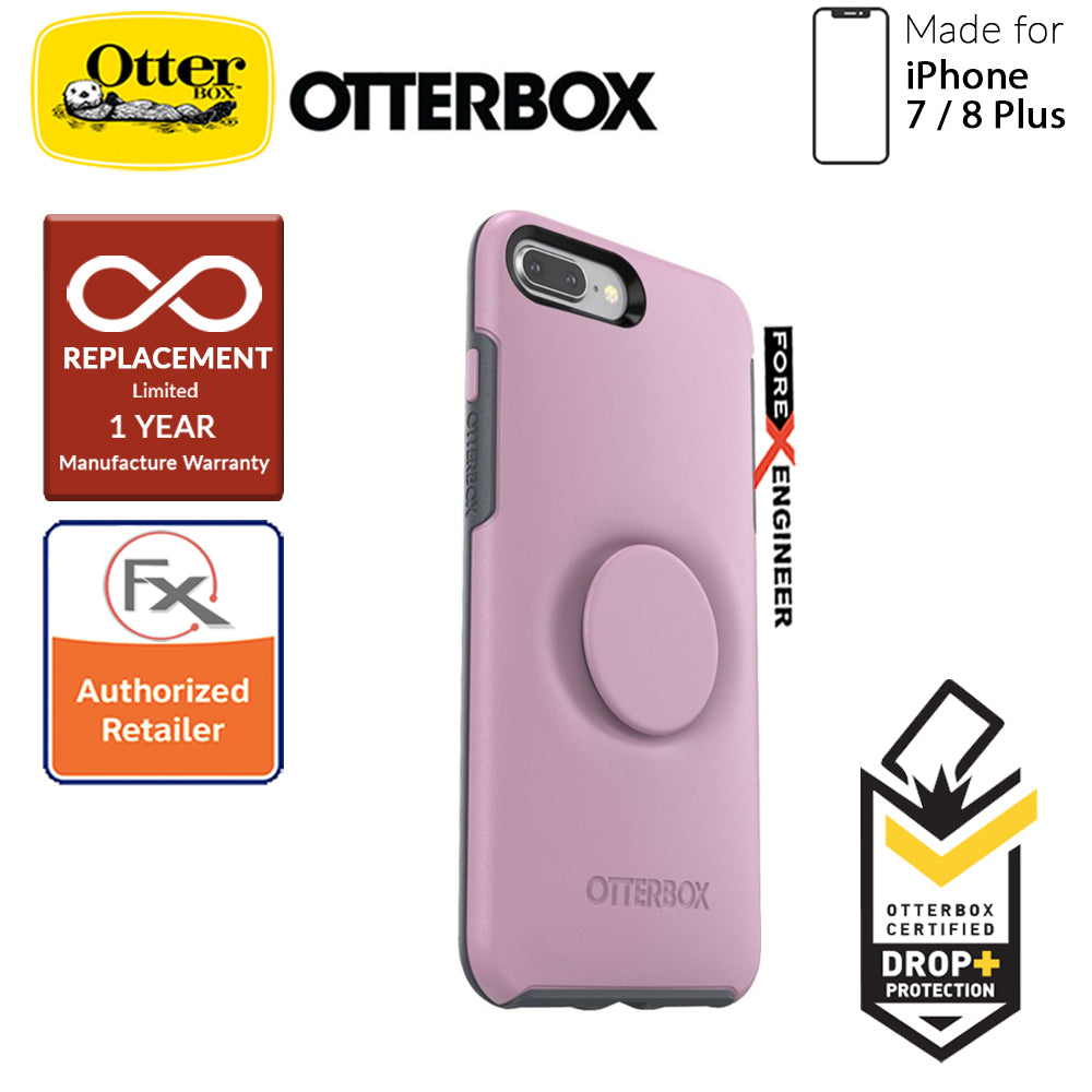 OTTER + POP Symmetry for iPhone 7 Plus - 8 Plus - Slim Protective Case with Pop Sockets - Mauveolous