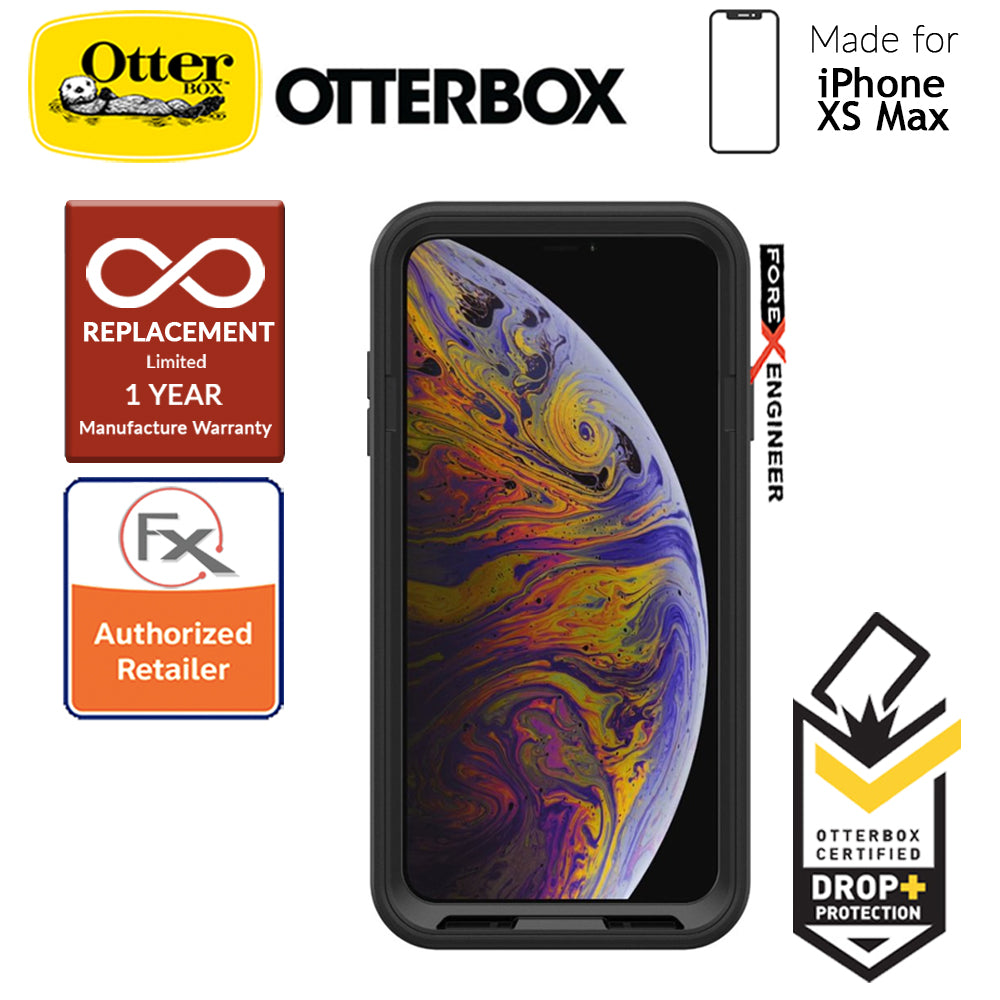 Otterbox Pursuit for iPhone Xs Max - Ultra thin ShockProof & DustProof Protection - Black - Clear