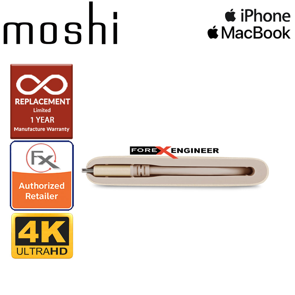 Moshi USB-C Multiport Adapter 3-in-1 hub ( USB-C - HDMI - Micro USB ) - Satin Gold