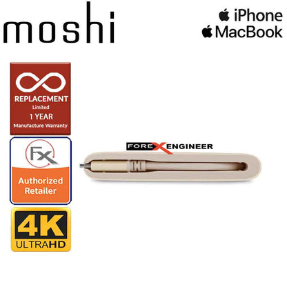 Moshi USB-C Multiport Adapter 3-in-1 hub ( USB-C - HDMI - Micro USB ) - Satin Gold - Forexengineer-malaysia