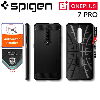 Spigen Rugged Armor for OnePlus 7 Pro - Black - Forexengineer-malaysia