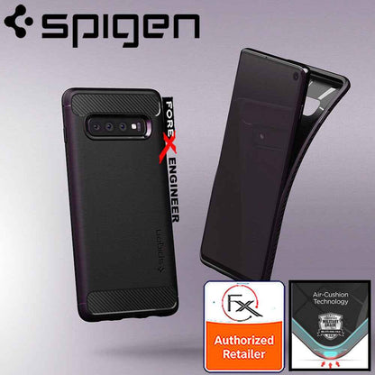 Spigen Rugged Armor for Samsung Galaxy S10 - Matte Black - Forexengineer-malaysia