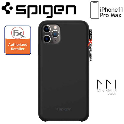 Spigen Silicone Fit for iPhone 11 Pro Max - Black