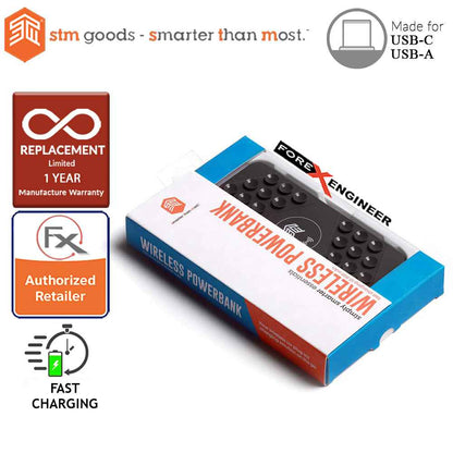STM Wireless Powerbank 10,000mAh - Build-in Suction Cup to attach the PowerBank to your device for portability (wireless charging station) - Forexengineer-malaysia