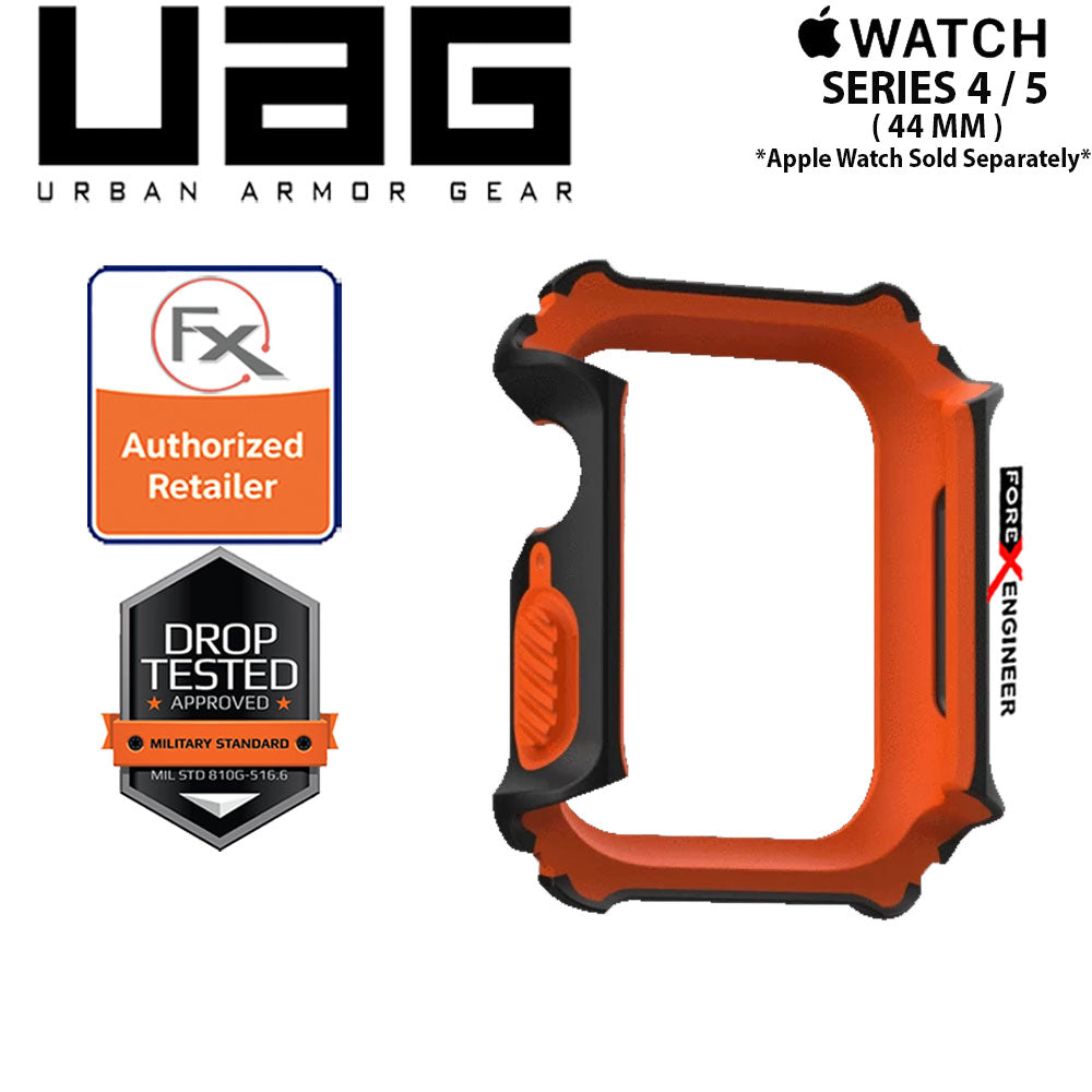UAG Watch Case for Apple Watch Series 4 - 5 - SE - 6 - 44mm ( Black - Orange)