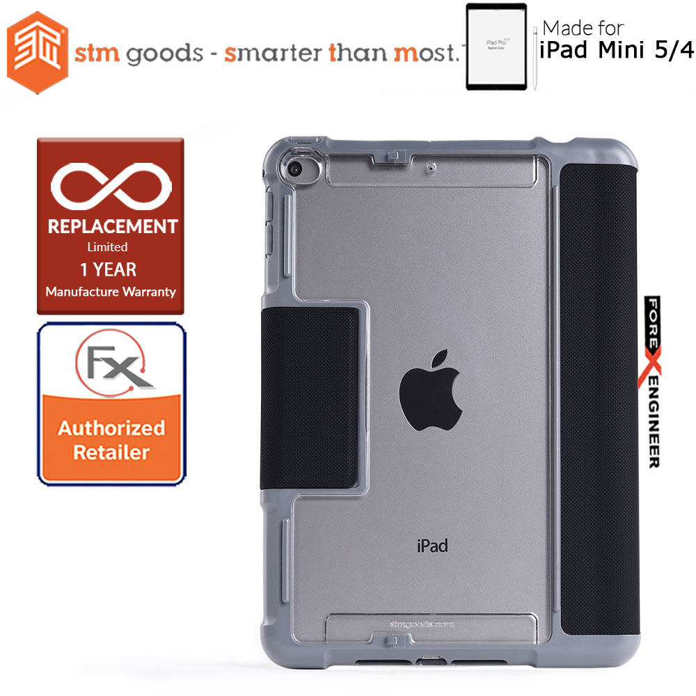 STM Dux Plus Duo for iPad Mini 5 - Mini 4 - Black Color ( Barcode: 765951763632 )