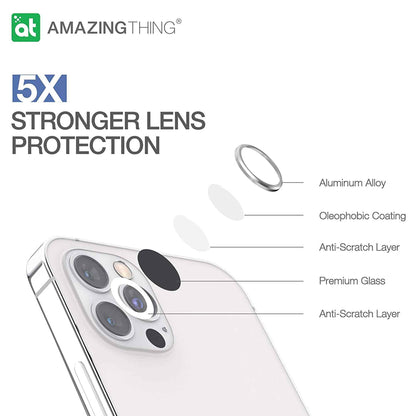 AMAZINGthing SUPREME AR 3D LensGlass Protector for iPhone 13 Pro 6.1" 5G ( Three Lens ) - Symphony Purple (Barcode: 4892878069595 )