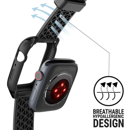Catalyst Active Defense Case for Apple Watch Series 7 ( 45mm ) - with intergrade bands - Stealth Black (Barcode: 840625112432 )
