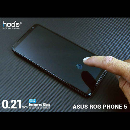 Hoda Tempered Glass for ASUS Rog Phone 5 - 5 Pro - 5 Ultimate ( 0.21mm ) - Evolution Strenghened Edge Full Coverage - Clear ( Barcode : 4711103540602 )