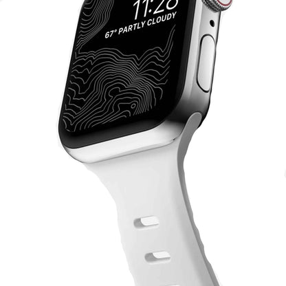 [ONLINE EXCLUSIVE] Nomad Sport Slim Band for Apple Watch 41mm - 40mm - 38mm ( Series SE - 7 - 6 - 5 - 4 - 3 - 2 - 1 ) - White ( Barcode: 856500011424 )
