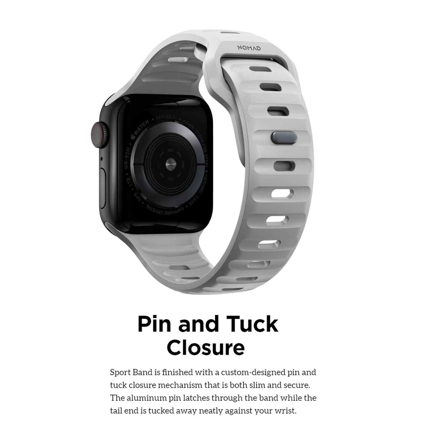 Nomad Sport Strap for Apple Watch Series 7 - 6 - SE - 5 - 4 - 3 - 2 - 1 ( 45mm - 44mm - 42mm ) V2 - Dune (Barcode: 856500011349 )