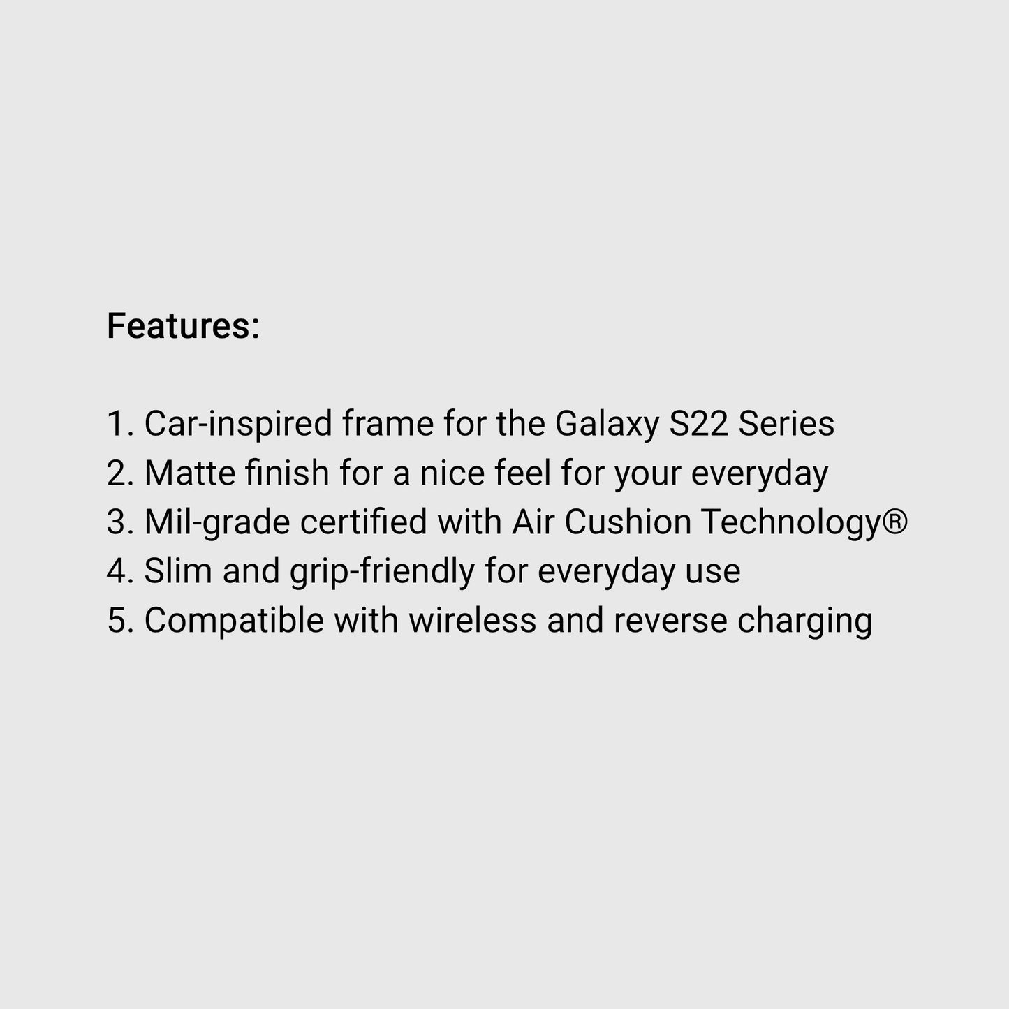 Spigen Rugged Armor Case for Samsung Galaxy S22 Ultra - Matte Black (Barcode: 8809811855494 )