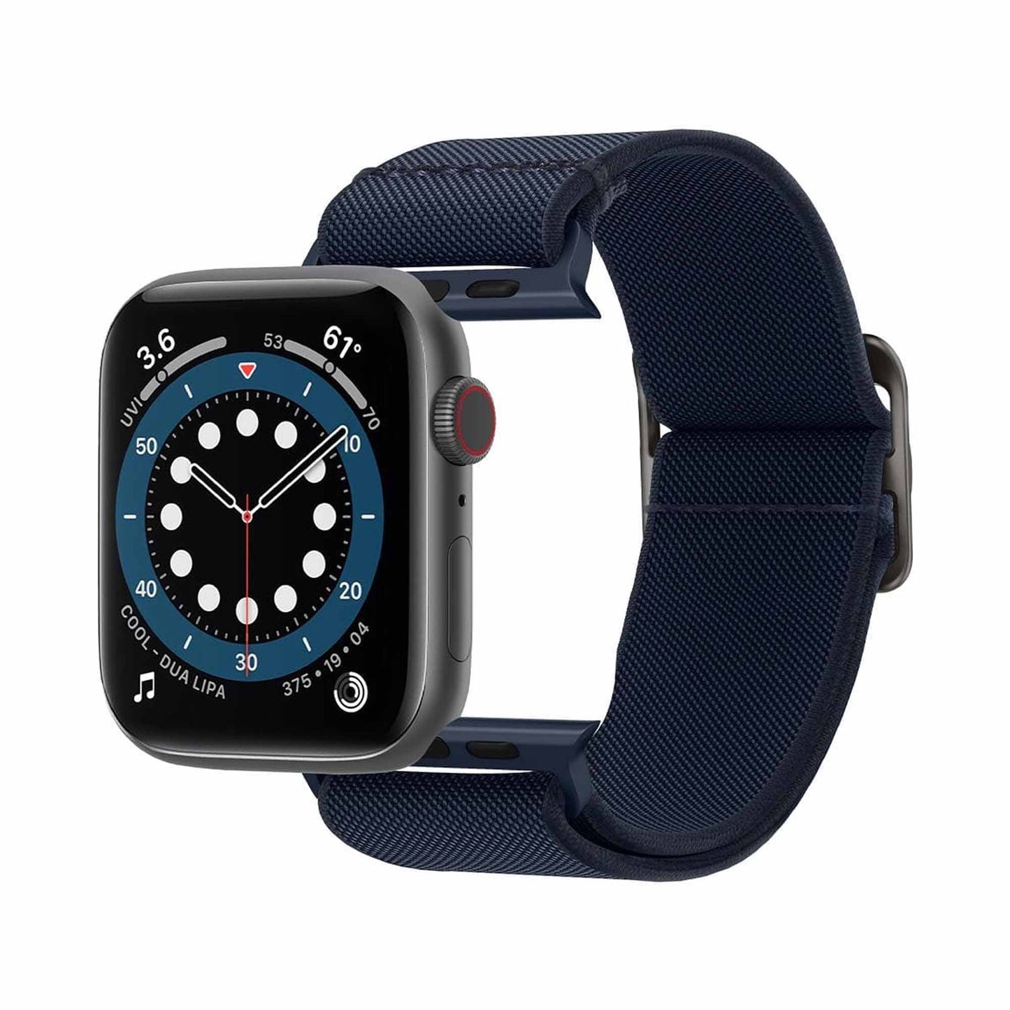 Spigen Lite Fit Watch Band for Apple Watch Series 7 - SE - 6 - 5 - 4 - 3 - 2 ( 45 - 44 - 42mm ) - Navy Blue (Barcode: 8809756641541 )