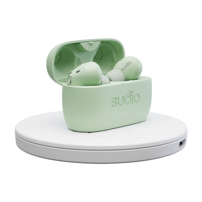 Sudio Wireless Earphone E2 - Hybrid Active Noise Cancellation Spatial Audio - Jade (Barcode: 7350071381618 ) - Forexengineer -Malaysia- 7350071381618