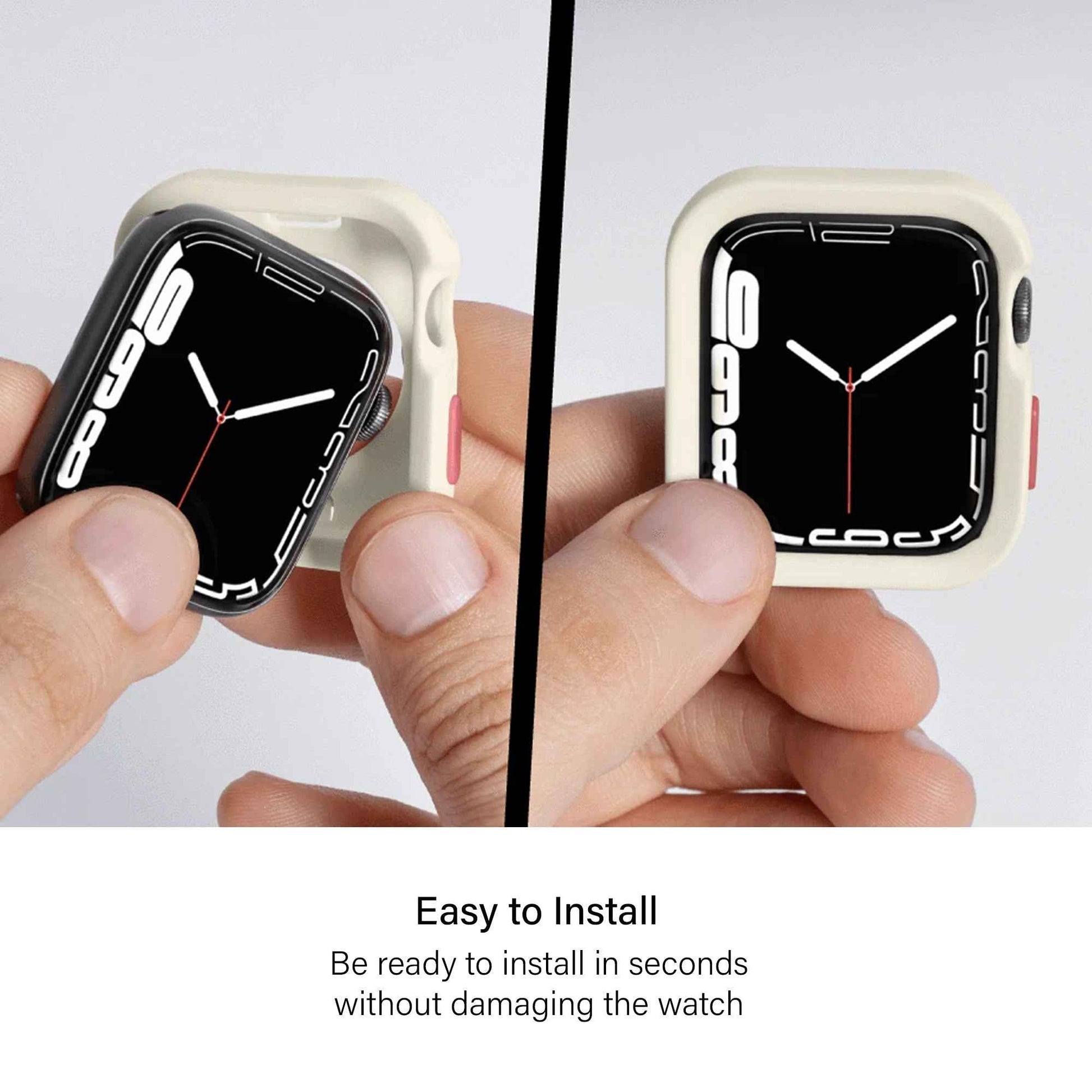 SwitchEasy COLORS Case for Apple Watch Series 7 - SE - 6 - 5 - 4 ( 45mm - 44mm ) - Starlight (Barcode: 4895241104916 )